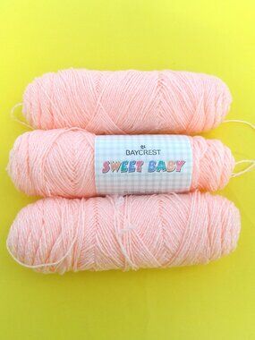 Sweet baby Baycrest yarn peach pink colour